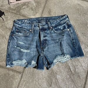 Arizona Jean Company Distressed Blue Jean Shorts